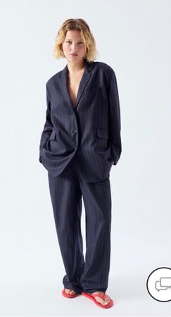 *AMERICAN VINTAGE* Dirow trouser Wolle M striped