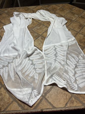 Glamour Sciale di seta bianco-👌chic per l’estate 