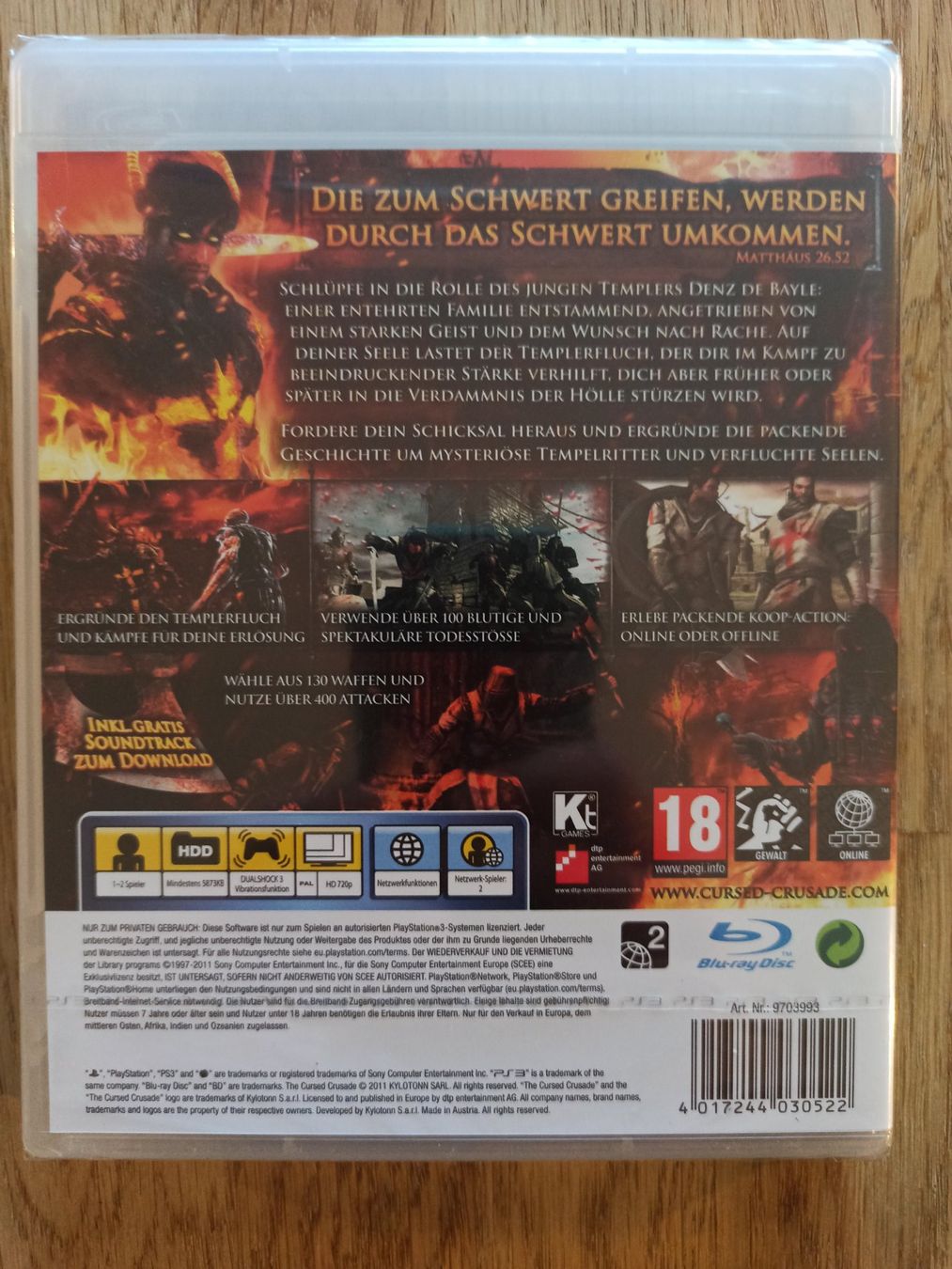 Giochi: The Cursed Crusade PS3 Neu & Sealed – Nuovo e nell'imballaggio originale da Oberweningen venduto da mar_87mx 1