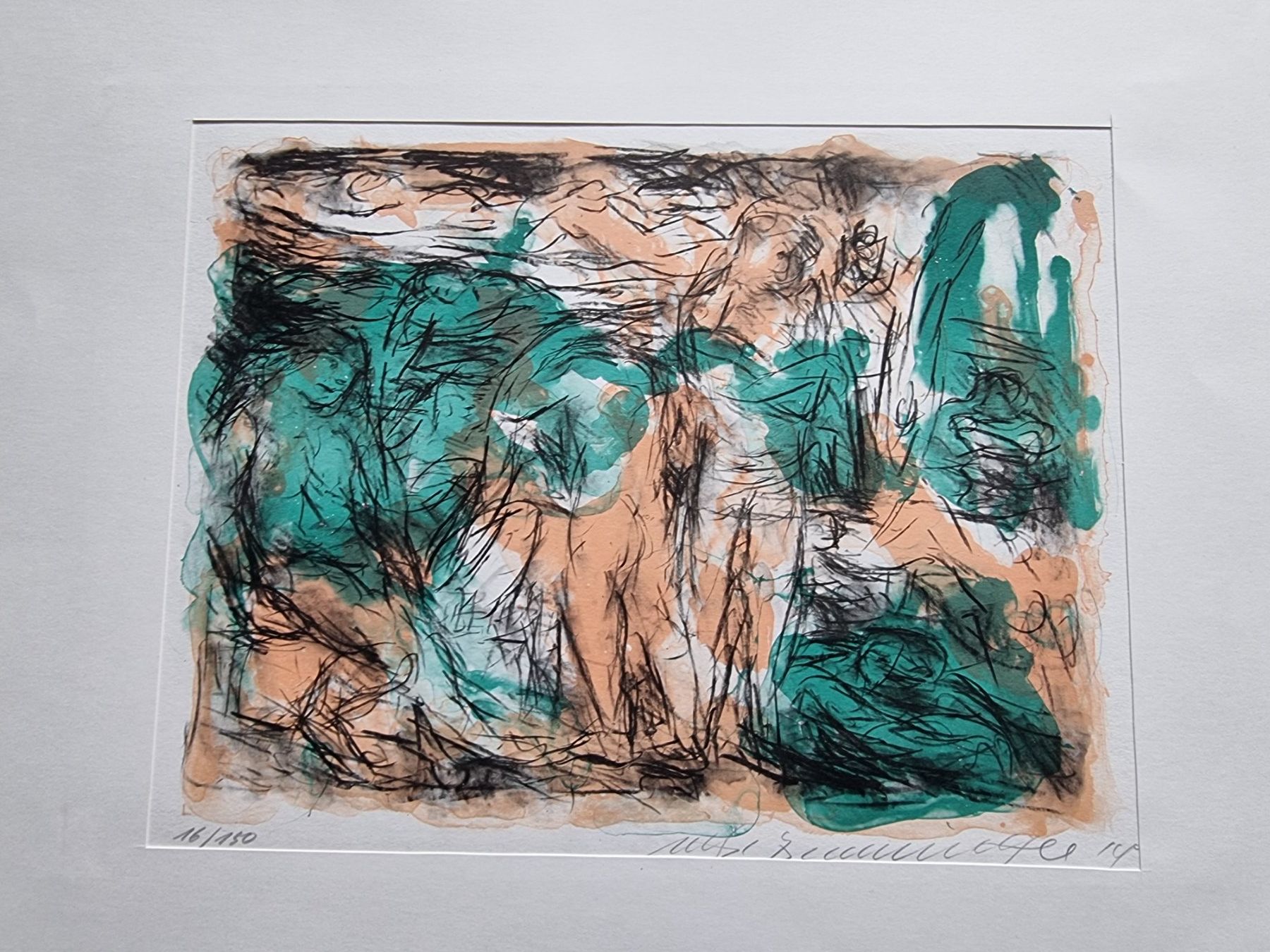 Grafica & Litografie: MANFRED HENNINGER  LITHOGRAPHIE SIGNIERT NUMMERIERT – Usato da Gersau venduto da grafik-kunst 1