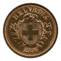 Schweiz / Suisse - 1 Rappen - 1936  STGL