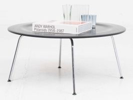Vitra CTM Couchtisch von Charles & Ray Eames in Schwarz