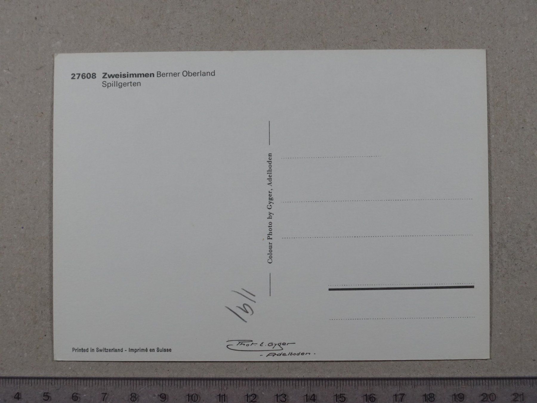 Cartoline postali: Zweisimmen – Usato da Lenzburg venduto da fh1 1