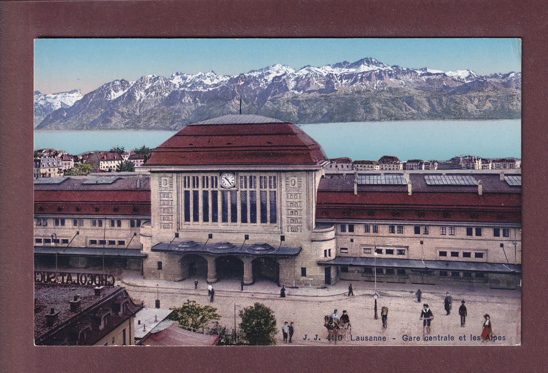 Ansichtskarten: LAUSANNE - Gare Centrale – Gebraucht aus Pully von nicecards