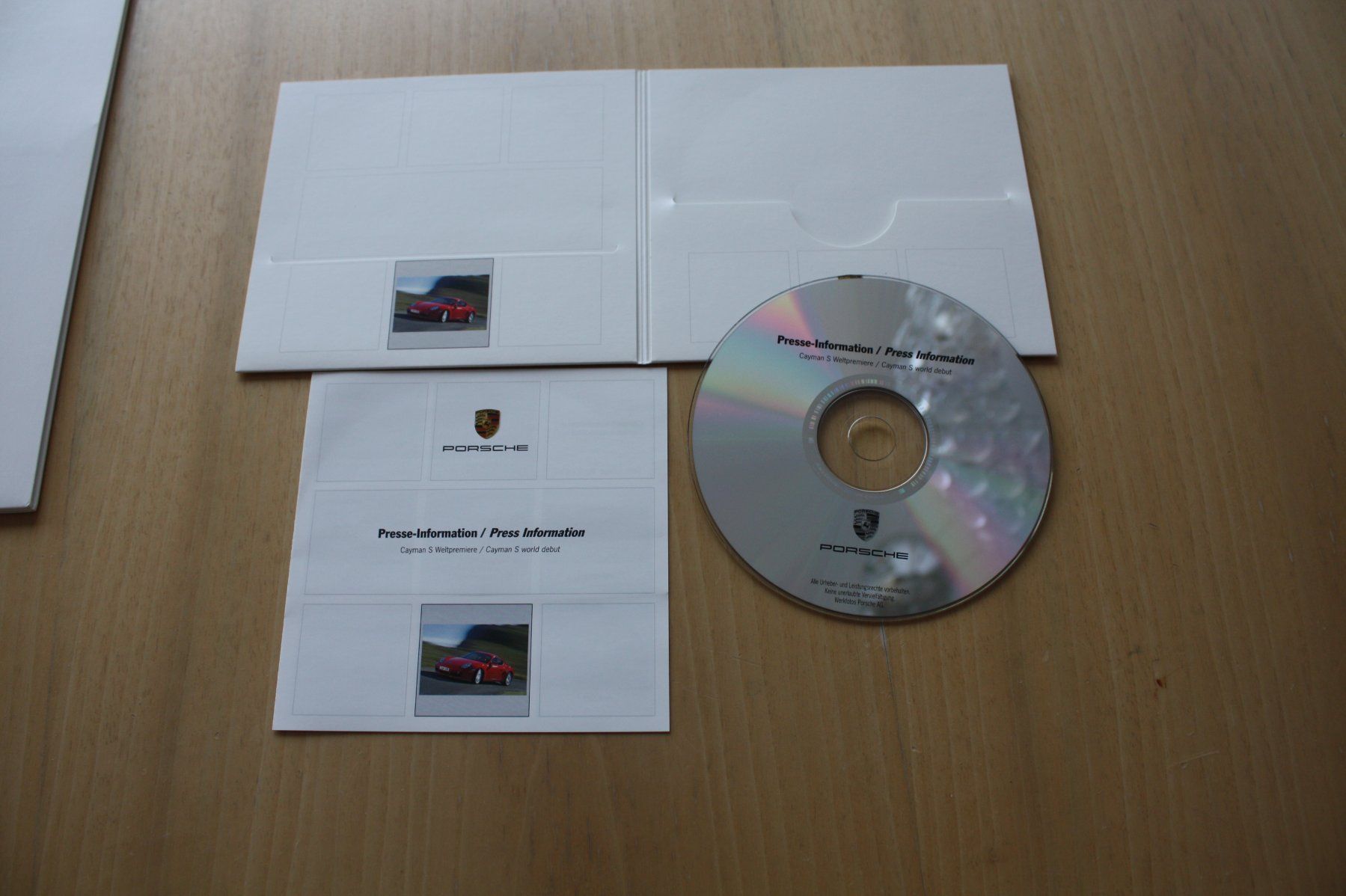 Porsche Dokumente: Porsche Cayman S Pressemappe/CD 10/2005 – Gebraucht aus Wikon von erwin400 4