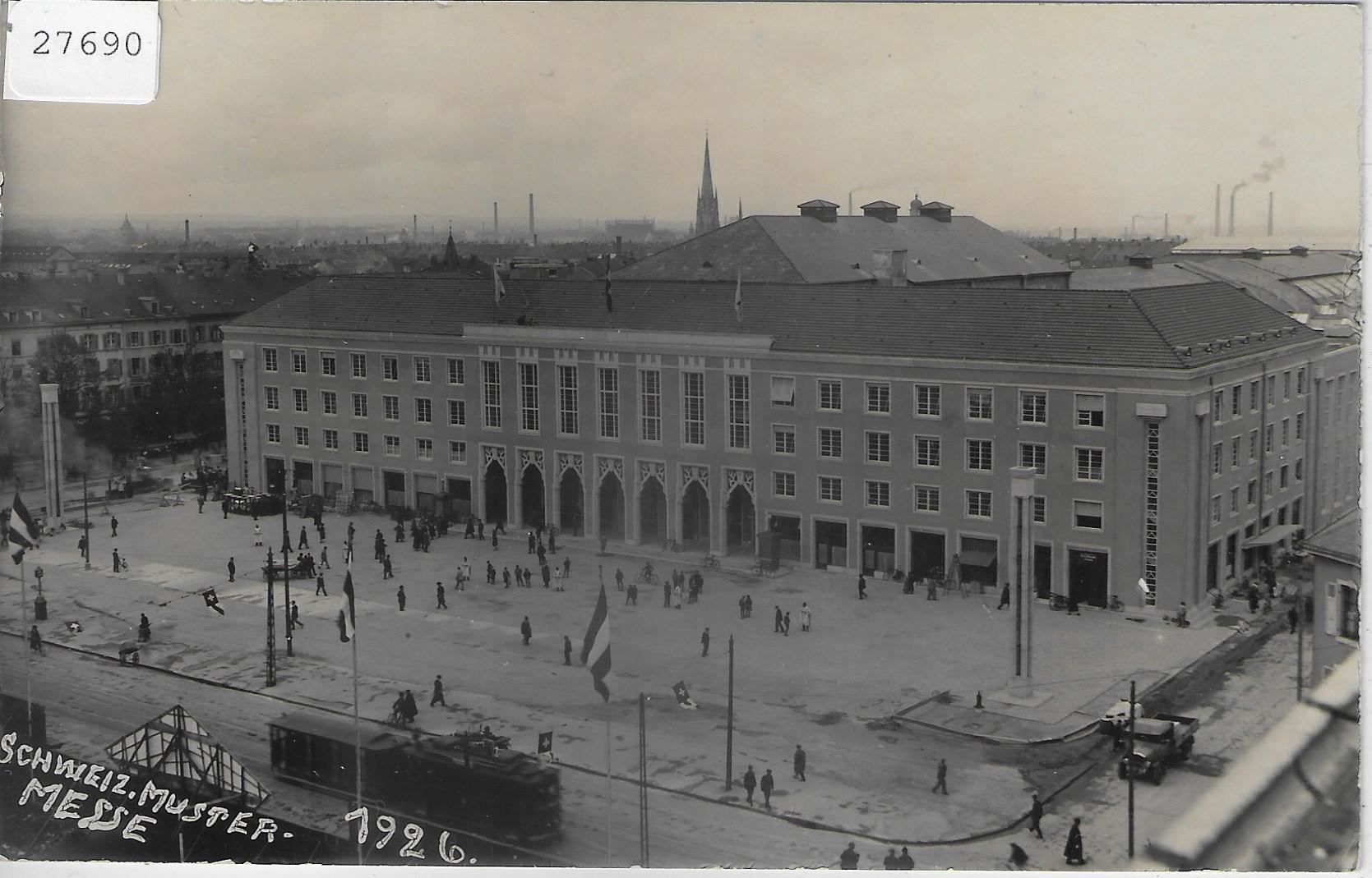 Cartoline postali: Basel - Schweiz. Mustermesse 1926 – Usato da Ettingen venduto da Kartenplanet
