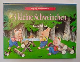 Pop-up Bilderbuch 1995 / 3 kleine Schweinchen / Tony Wolf