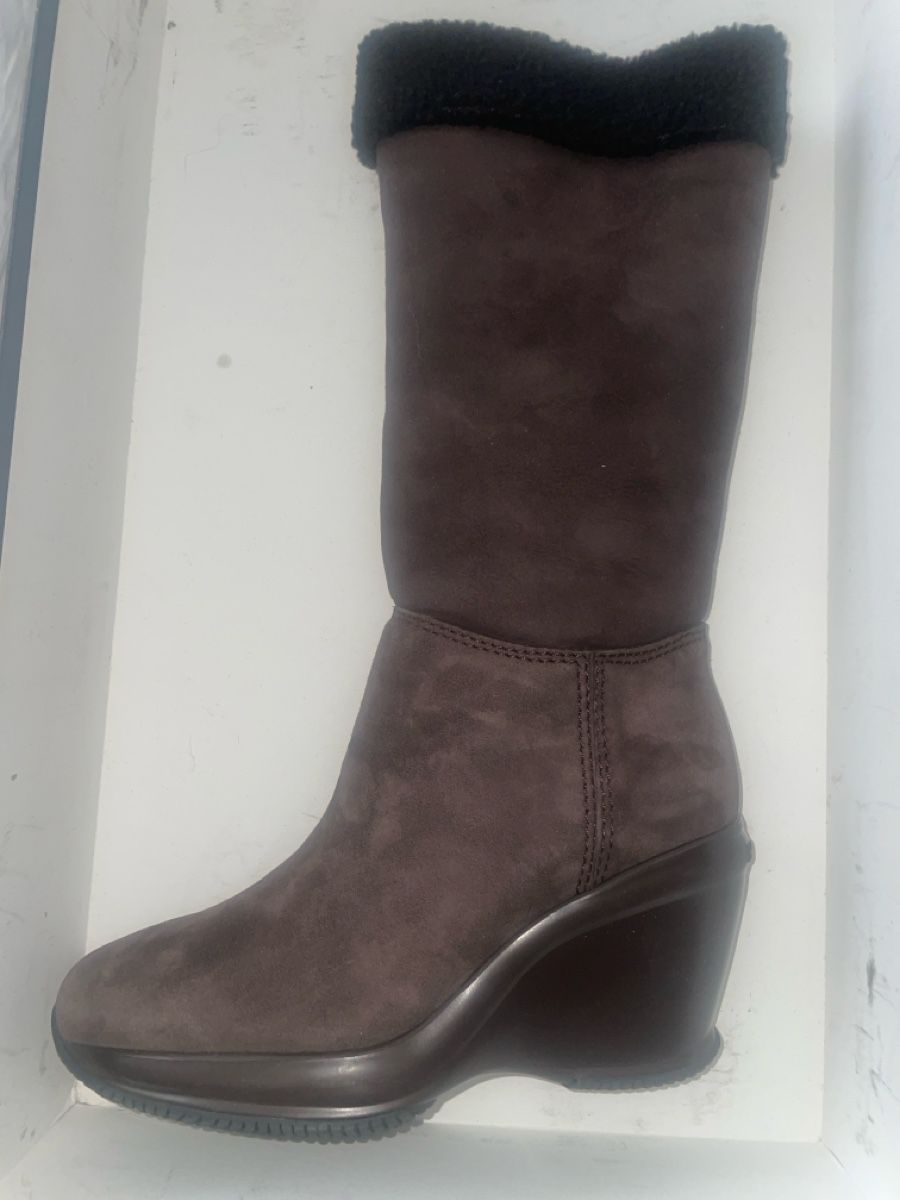 Scarpe da donna: Bottes HOGAN en daim marron pointure 38.5 Hiver – Nuovo e nell'imballaggio originale da Genève venduto da nidefa 3