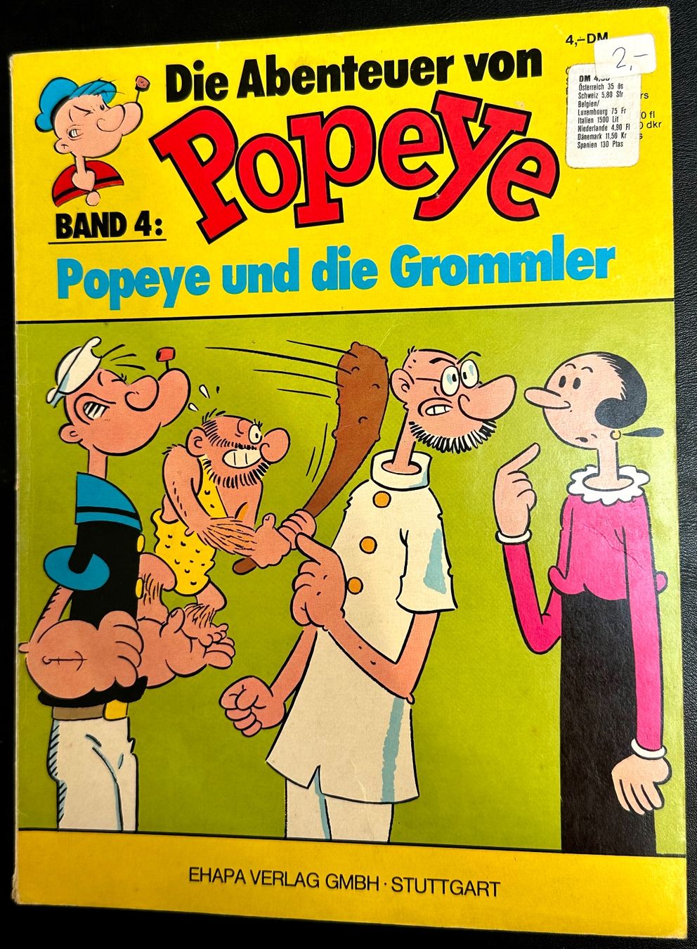 Comics: Popeye Nr. 4 1976, hunderte Comics eingestellt ab 1.- – Gebraucht aus Seltisberg von quadartswiss