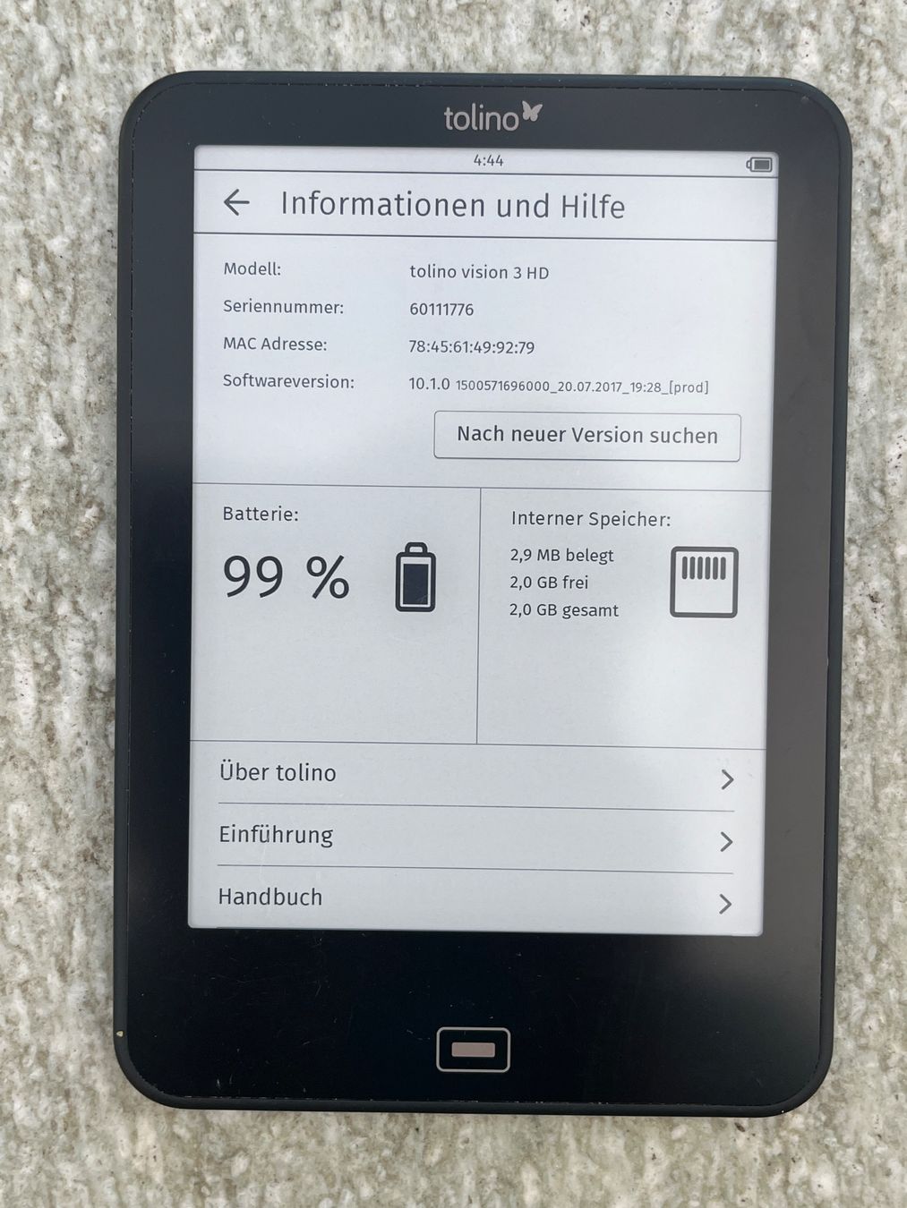Tolino Tablet PC: tolino vision 3 HD mit Ladekabel – Gebraucht aus Winterthur von Wusa01 4
