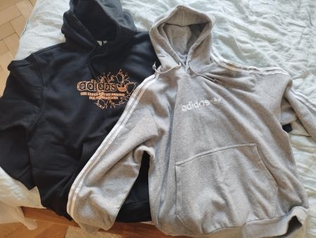 2 Adidas Hoodies Grösse L, neuwertig – Originals & Skateboar