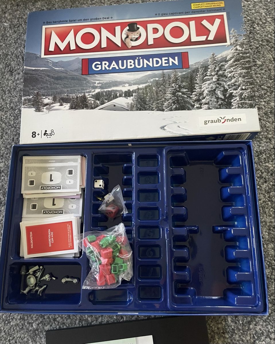 Giochi: Monopoly Graubünden Brettspiel neuwertig – Nuovo (secondo la descrizione) da Au ZH venduto da Jaggy4 2