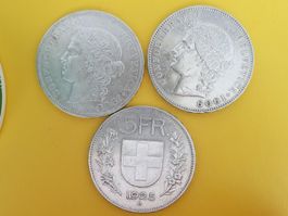 3 x 5 Franken :1908 ** , 1909** , 1925 **