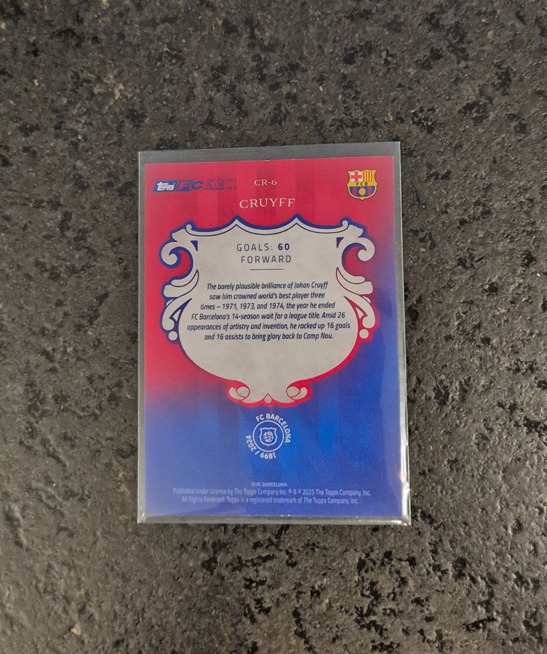 Topps Carte collezionabili: Cruyff - Barcelona - Topps – Nuovo (secondo la descrizione) da Burg AG venduto da Danoe 1