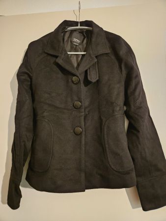 Esprit Collection Wollmantel schwarz Gr. 36 S
