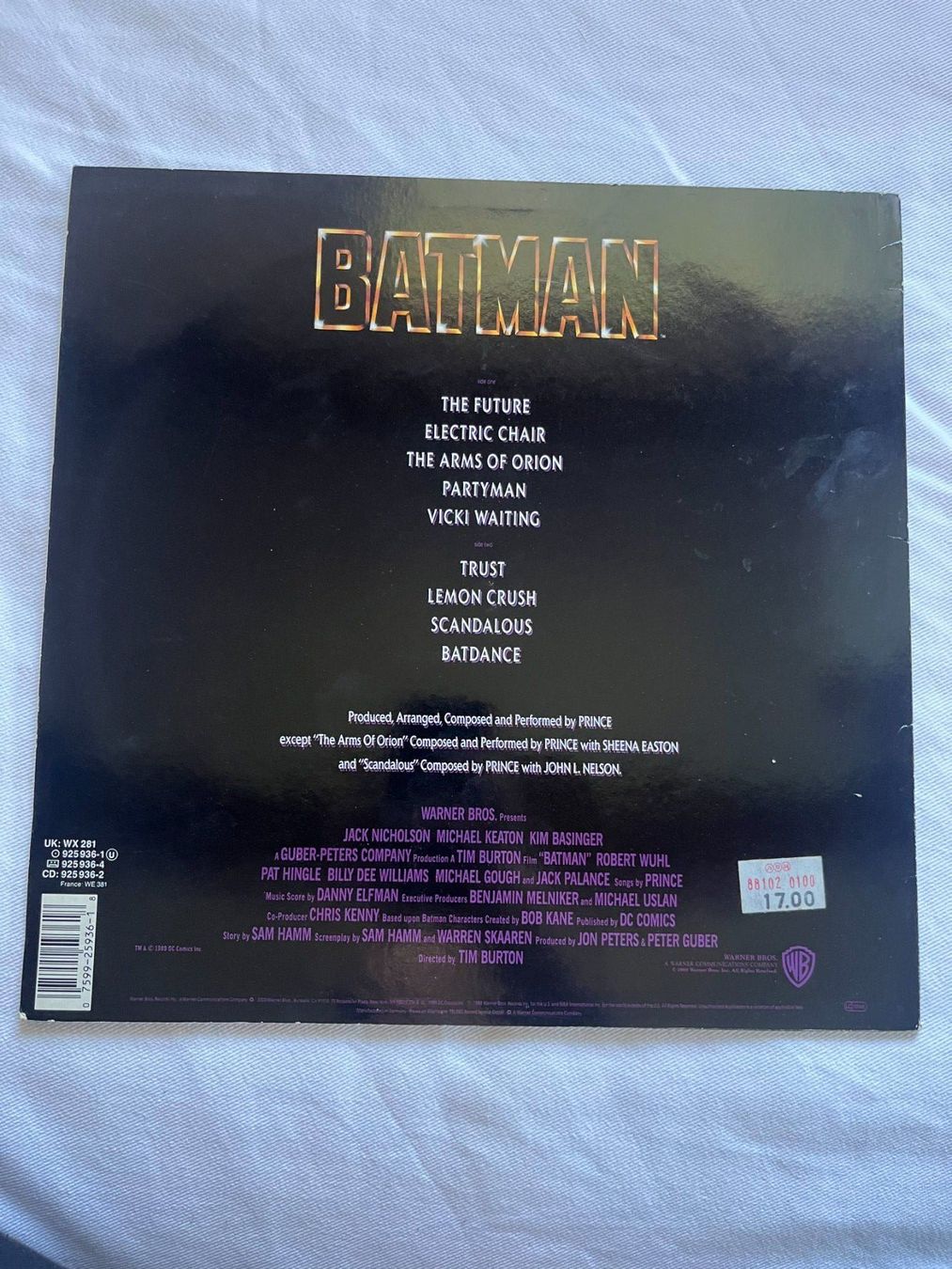 Vinyles: Prince - Batman OST Vinyl LP original – D'occasion à Effretikon par ChrisLamberger 1