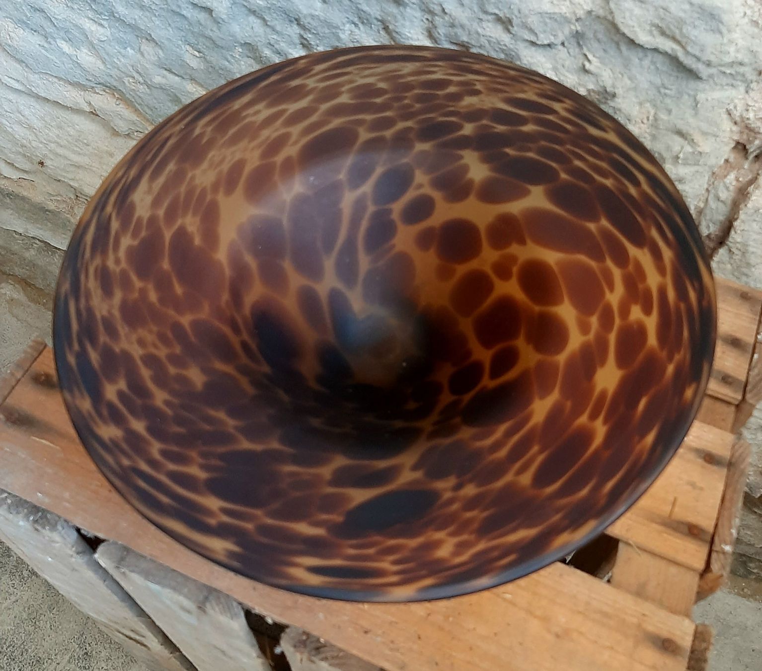 Murano Ciotole: Midcentury Murano Amber Glas Schale – Usato da Arbon venduto da torso444 2