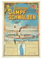 Zürich (ZH) Zürcher Dampfschwalben Dampfschiff Zürichsee Pla