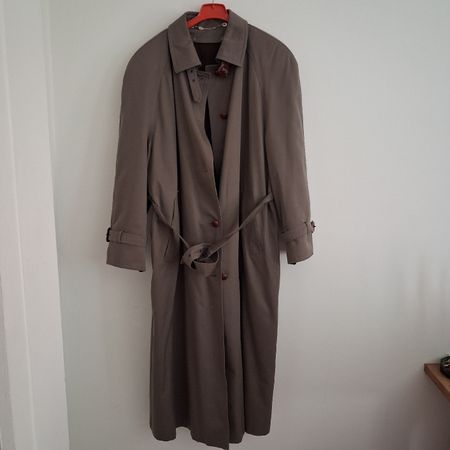 Vintage Delmod grey trenchcoat wool layer size L