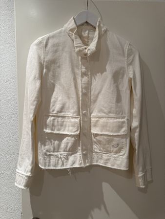 The Luxury Philosophy White Jacket, Size XS, Made in Italy