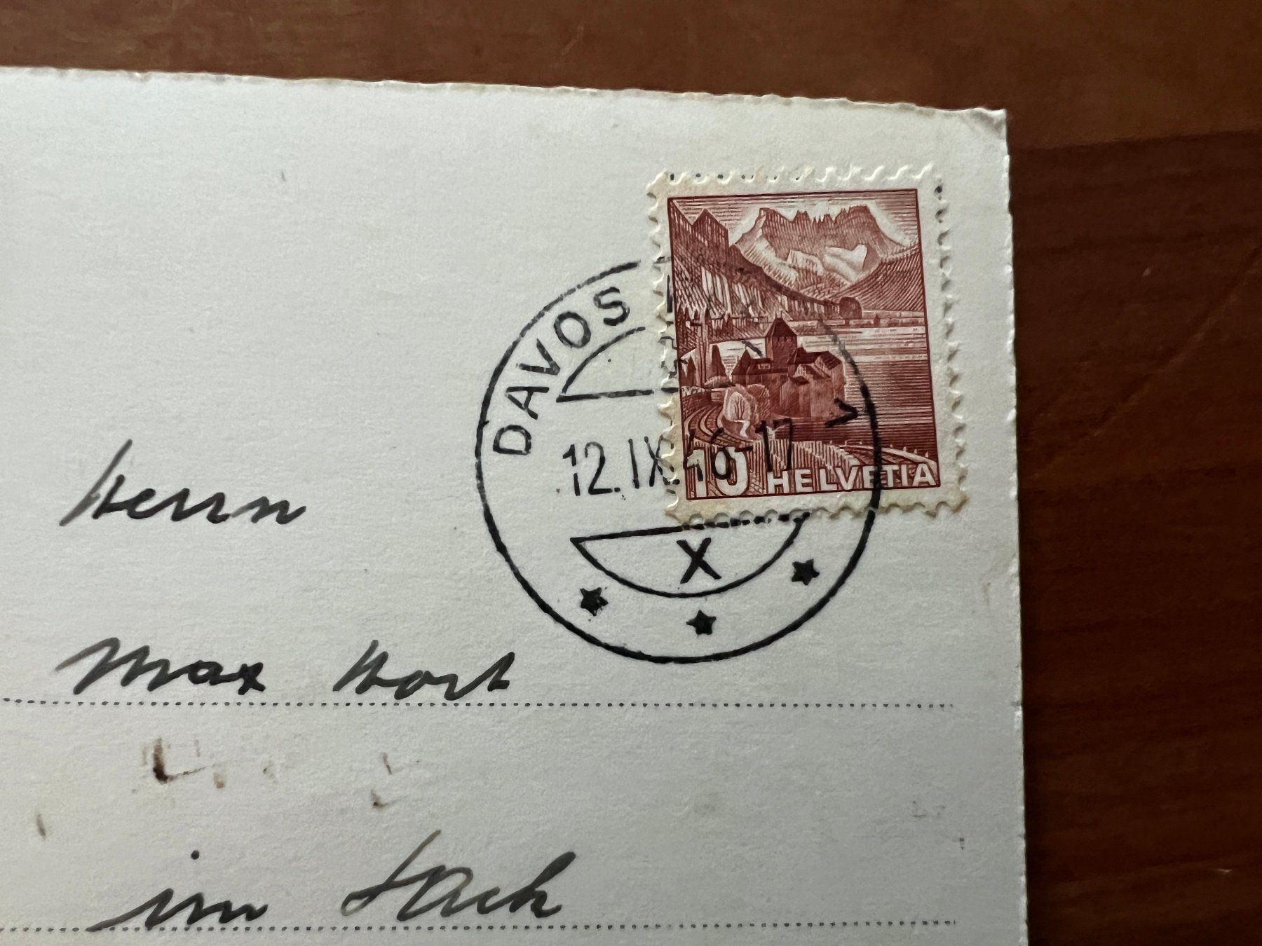 Cartoline postali: AK  1946 Davos    (G2109) – Usato da Hinwil venduto da Sidi4 1