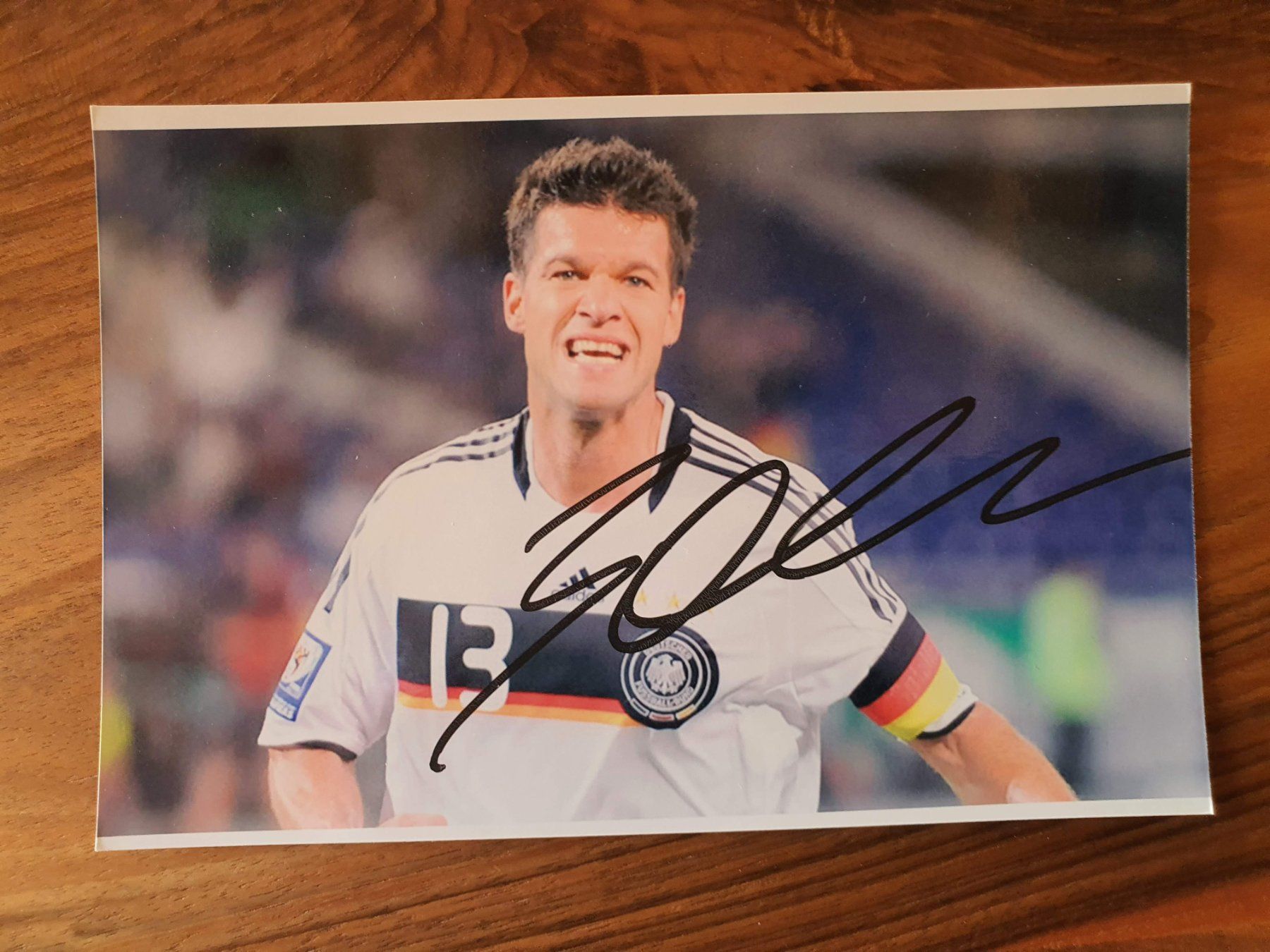 Autografi: Michael Ballack, handsigniert – Usato da Buchs ZH venduto da Fussballfredi