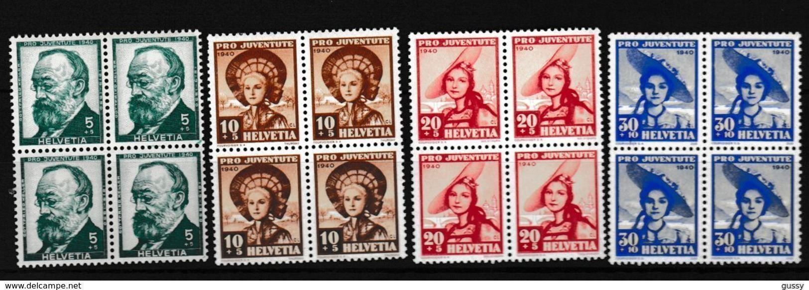 Tutti i francobolli: PJ140 - Pro Juventute 1940 bloc4 ** – Usato da Trélex venduto da Phil_Albert