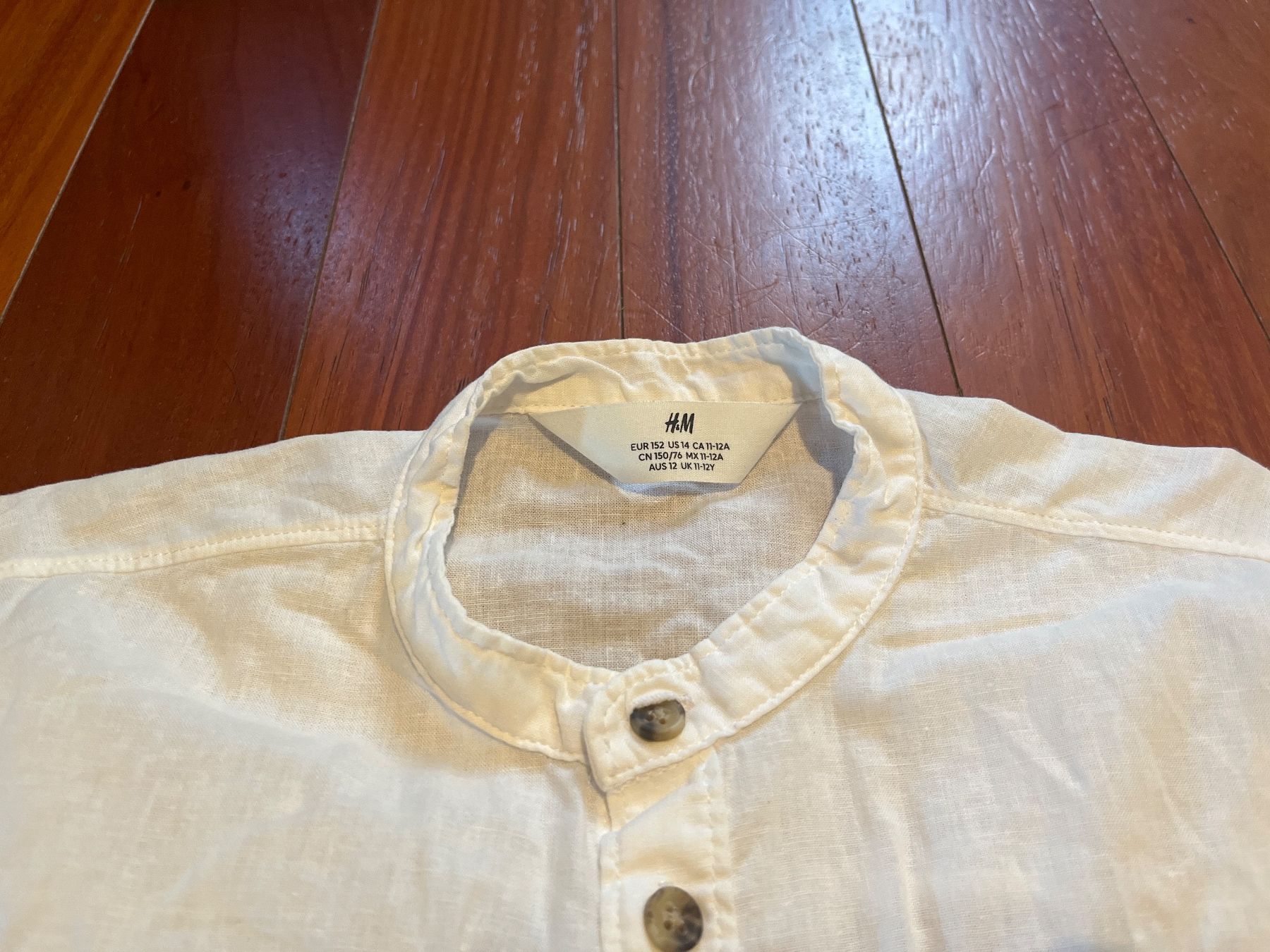 H&M Camicie, T-shirt & Polo: Chemise en lin taille 152 – Usato da Genève venduto da fyshbird 1