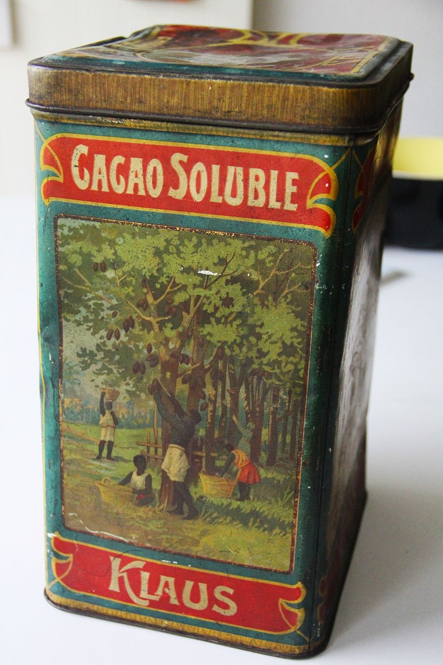 Barattoli: antike Blechdose Klaus Cacao Soluble – Usato da Luzern venduto da chf_zvb8 1