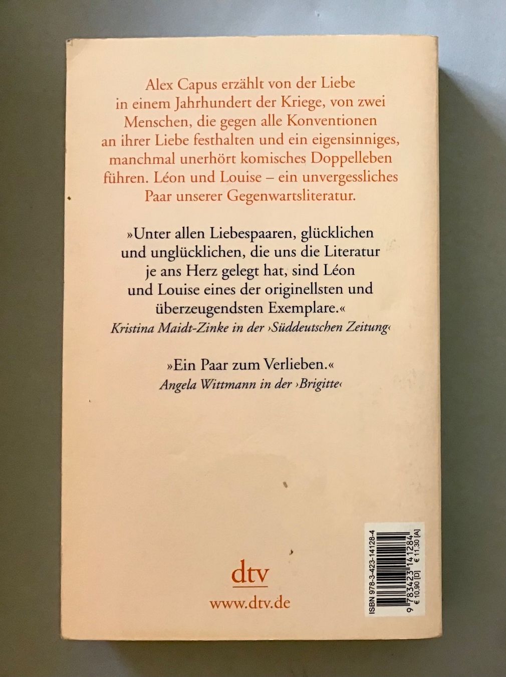 Libri: Taschenbuch: Léon und Louise - Alex Capus – Usato da Bubendorf venduto da Alpenheidi 1