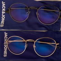 Jack&Jones Brille, Gold/Schwarz, ungetragen, top Zustand!