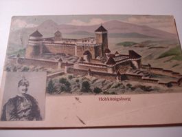 Karte Hohkönigsburg, 1912, koloriert, o Kinzheim