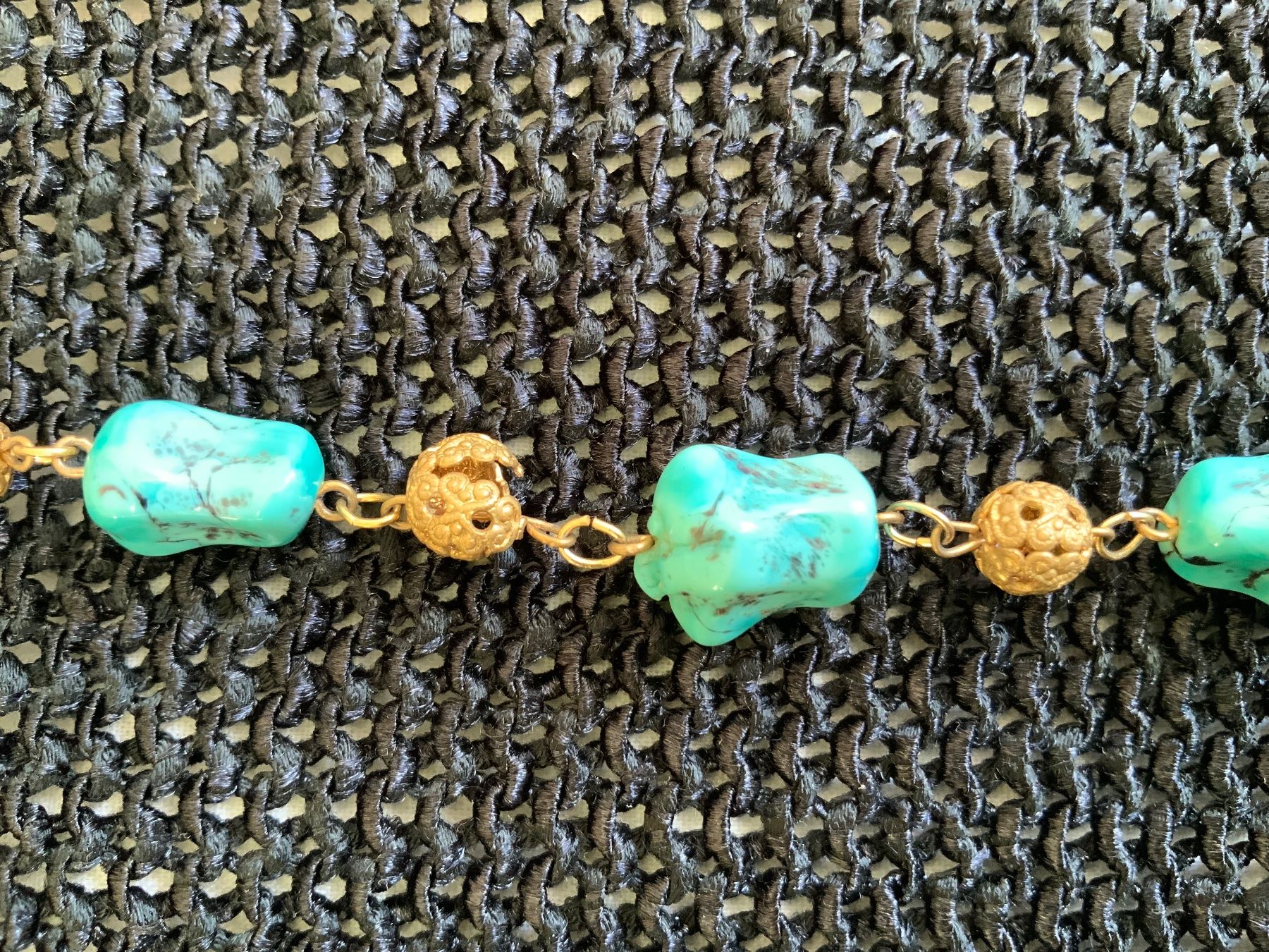 Catenine: Modeschmuck: Türkis & Gold – Usato da Zürich venduto da ancillaschmidhauser 6