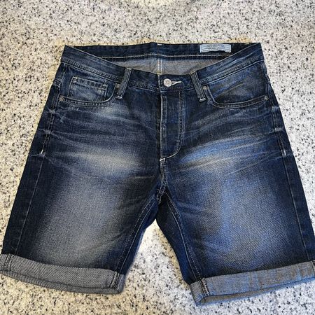 Jack & Jones Jeans Shorts Herren Gr. M – Dunkelblau