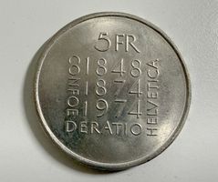 Münze 5.00 Franken 1848-1874-1974- Confoederatio  ..3 Frauen