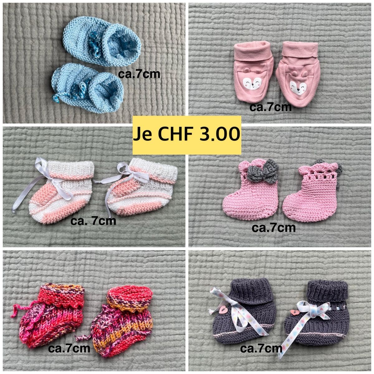 Scarpe per ragazzi: Gr.62/68, Finkli Strick Newborn, ca.7cm – Usato da Gattikon venduto da AnnettFloh