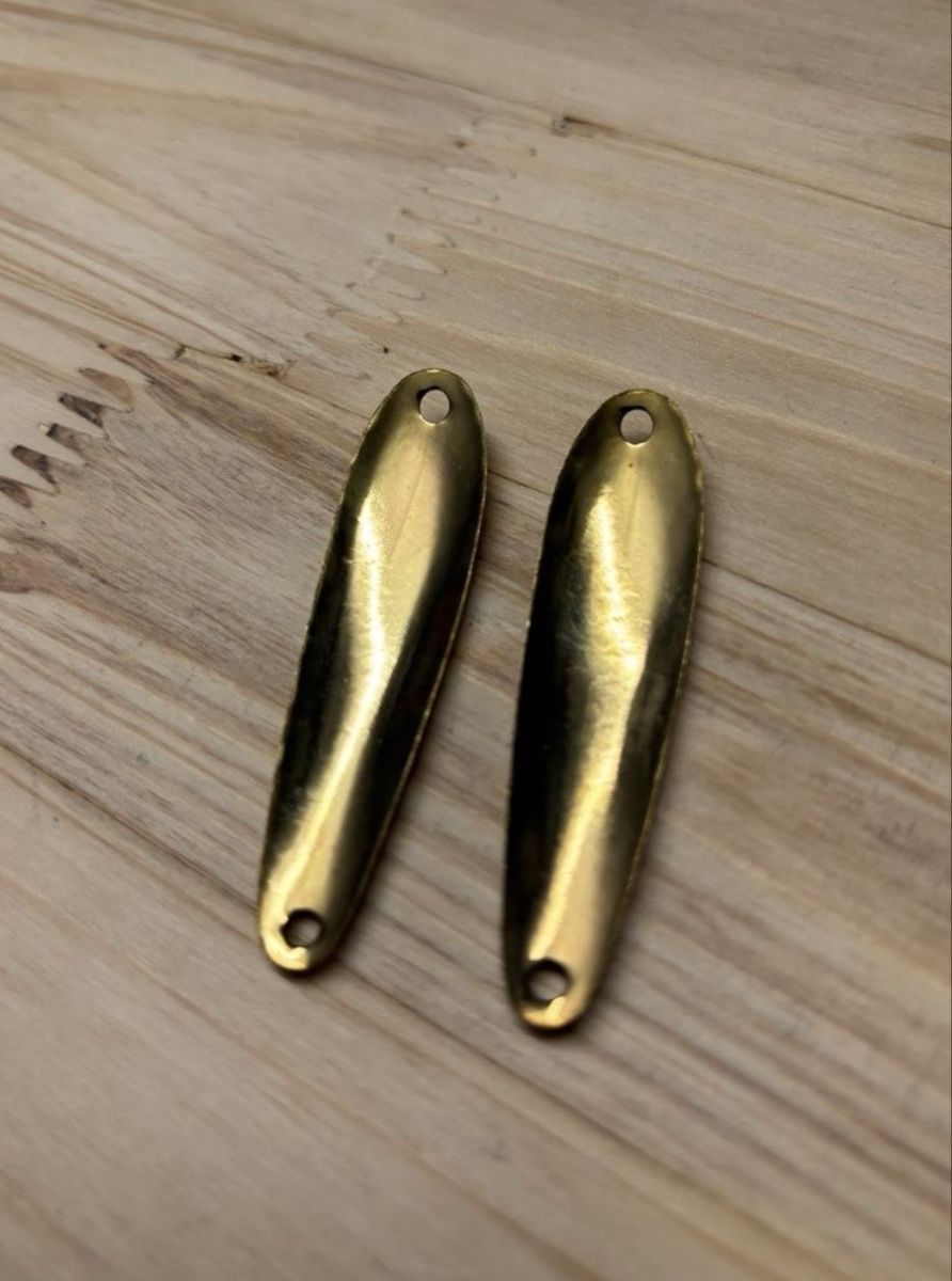 Esche: 10x Schlepplöffel Seeforelle/Saiblinge Gold NEU – Nuovo e nell'imballaggio originale da Thierachern venduto da 19Fischer95 1