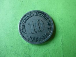 Dt. Reich 1900 F, 10 Pfennig