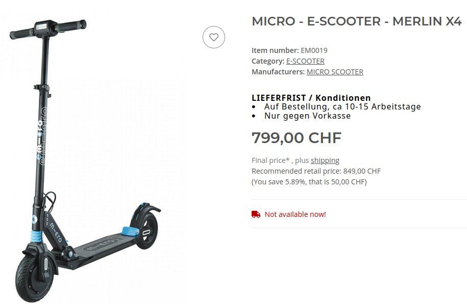 Micro Kickboard: Micro Merlin X4 Controller – Gebraucht aus Wetzikon ZH von LegoKoenig 1