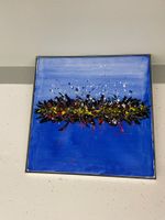 Bild blau gerahmt - Life