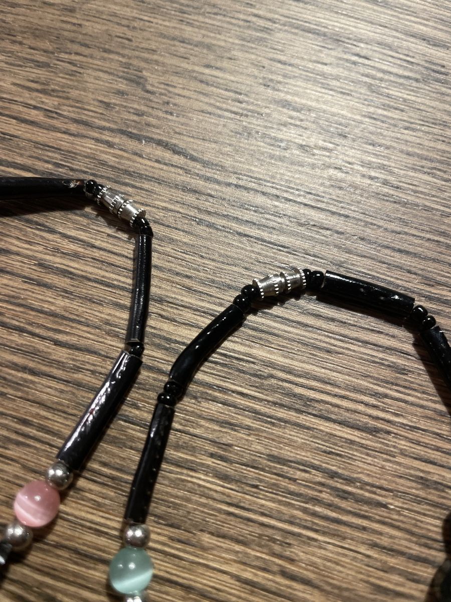 Bracciali & Braccialetti: 2 Partnerarmbänder, schwarz mit Steinchen – Nuovo (secondo la descrizione) da Arbon venduto da llaauraa 1