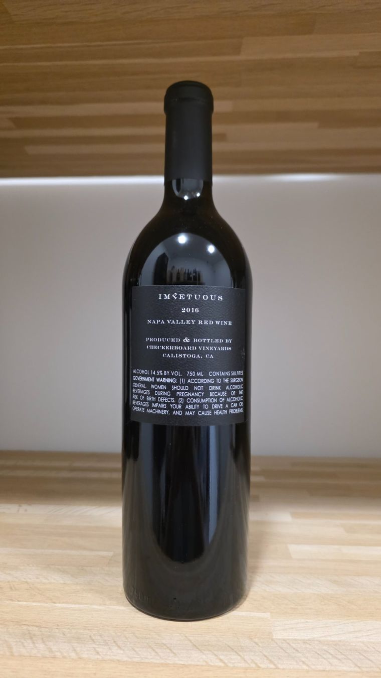 Vino: Impetuous Red Wine 2016 - 75cl – Nuovo e nell'imballaggio originale da Steinmaur venduto da Mediascan 1