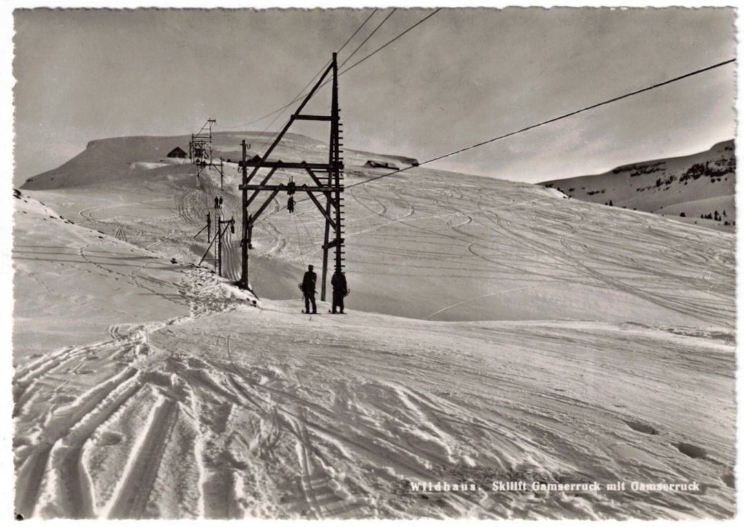 Cartoline postali: Wildhaus - Skilift Gamserruck – Usato da Binningen venduto da Mountainrider