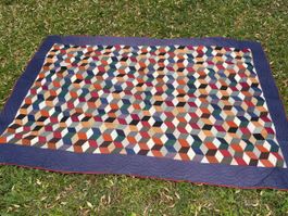 Patchwork Decke Baumwolle