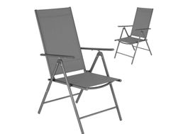 Gartenstuhl Marcellino anthrazit 2er Set