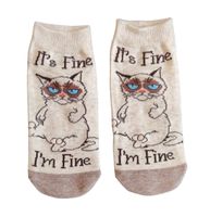 Sneaker-Socken Grumpy-Cat / Katze / Cats