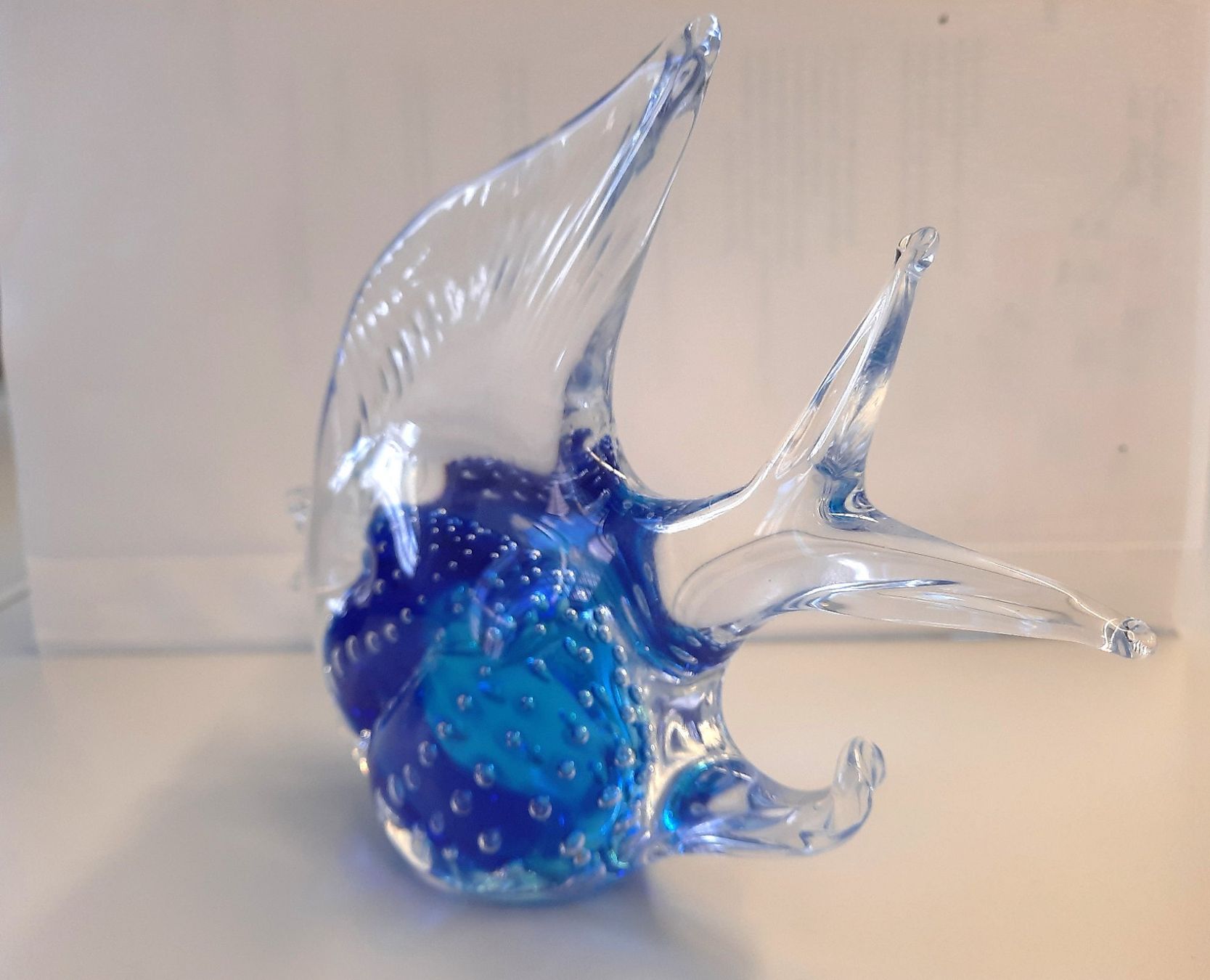 Gläser: Buntglas-Fischdekoration Blau – Gebraucht aus Beinwil am See von Restwert_Beinwil 6