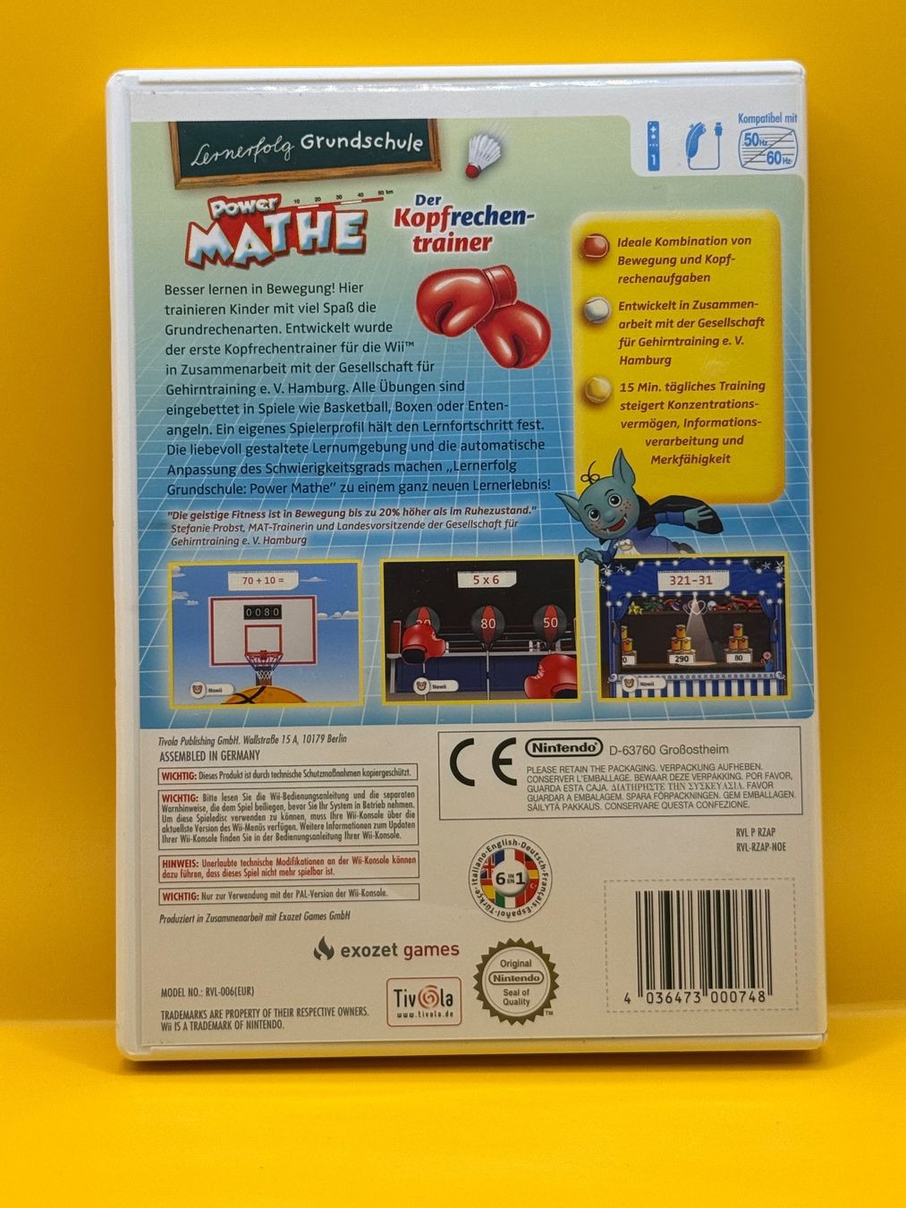 Nintendo Giochi: Power Mate - Der Kopfrechentrainer - Nintendo Wii – Usato da Dietikon venduto da gab_qz7y 1