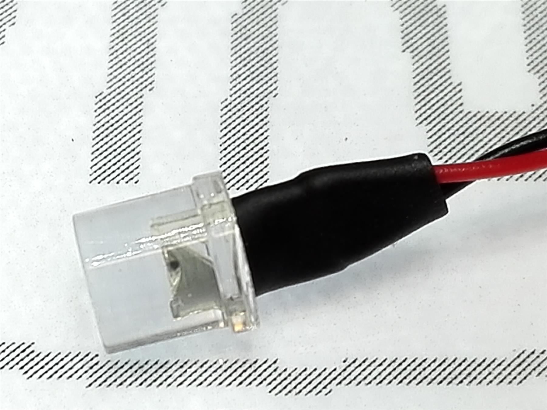 Componenti elettronici: Flachkopf-LED 5mm verkabelt 12V DC, rot – Nuovo (secondo la descrizione) da Luzern venduto da Salefactory 2
