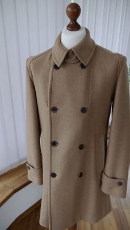 Boss Selection Camelwolle Kurzmantel neu Gr. 50